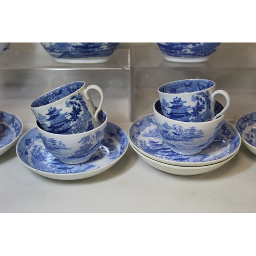 260 - John Rose Coalport blue and white 