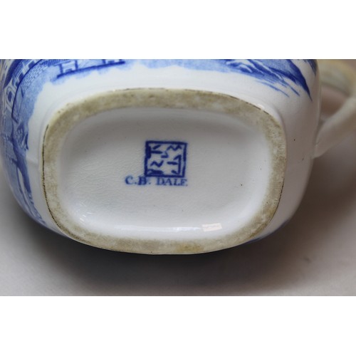 260 - John Rose Coalport blue and white 