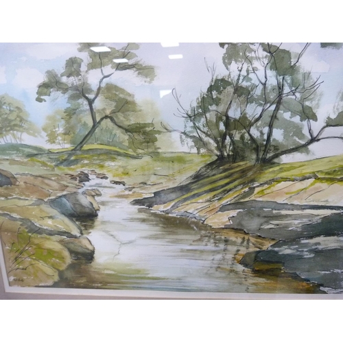 65 - CAIRNS, riverscape, watercolour.
