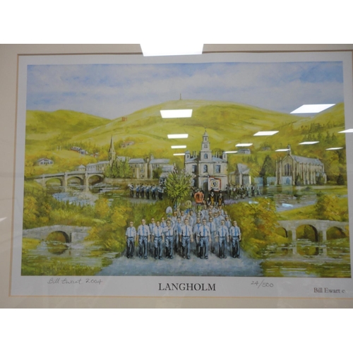 82 - Three limited edition prints of Langholm including the Langholm Alphabet.