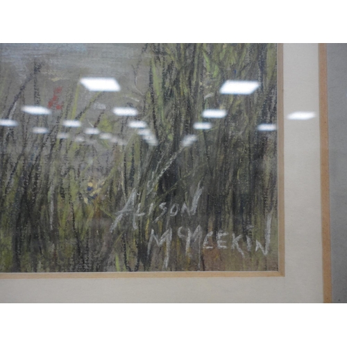 103 - ALISON MCMEEKIN, cathedral and river scene, watercolour, also a signed limited edition print.