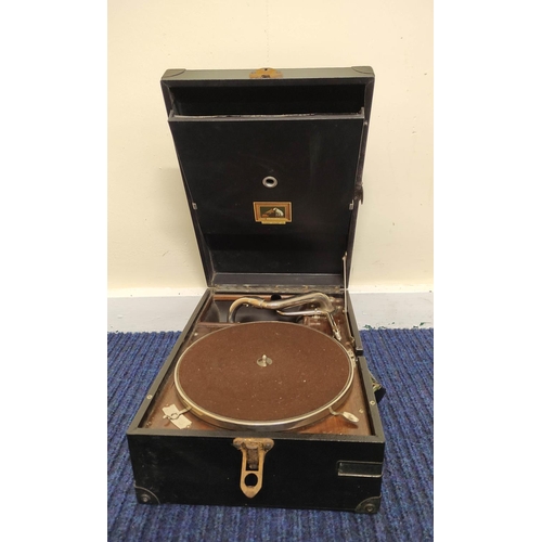 602 - His Masters Voice (HMV) vintage gramophone.