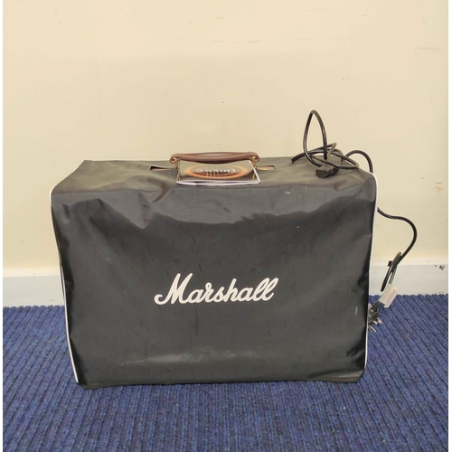 603 - Marshall model AS50D soloist amplifier with lead and manual, also another smaller amplifier.