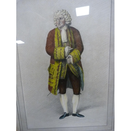 113 - Mr Cooke as Sir Pertinax MacSycophant, print, picture of a common gull, modern picture signed DM, an... 