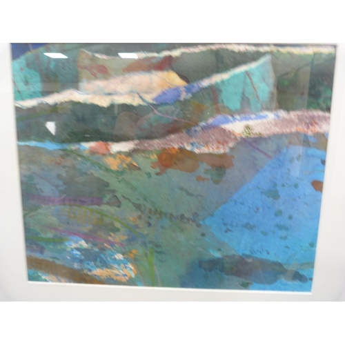 50 - Modern abstract, signed indistinctly.