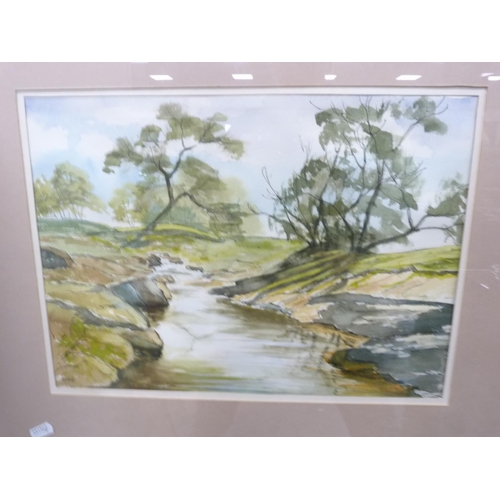 65 - CAIRNS, riverscape, watercolour.