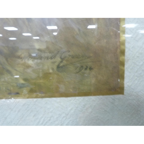 66 - AFTER ROLAND GREEN, flying pheasants, chromolithograph, from an original dated 1924.