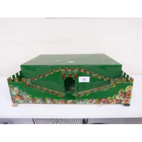 72 - Painted wood model.