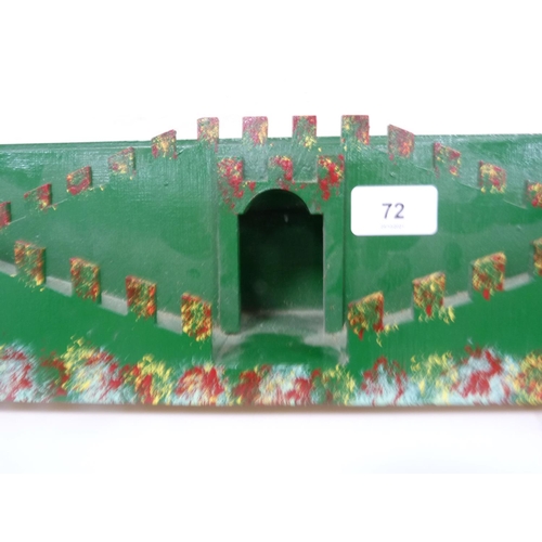72 - Painted wood model.