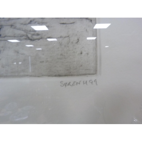 73 - SYREN, Oranges at Half Time, signed in pencil, etching.