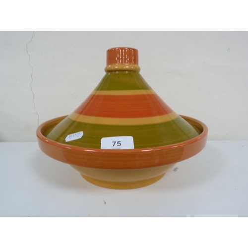 75 - Collection of stoneware tureens and kitchenware including tagine, pots, casserole dishes, cake stand... 