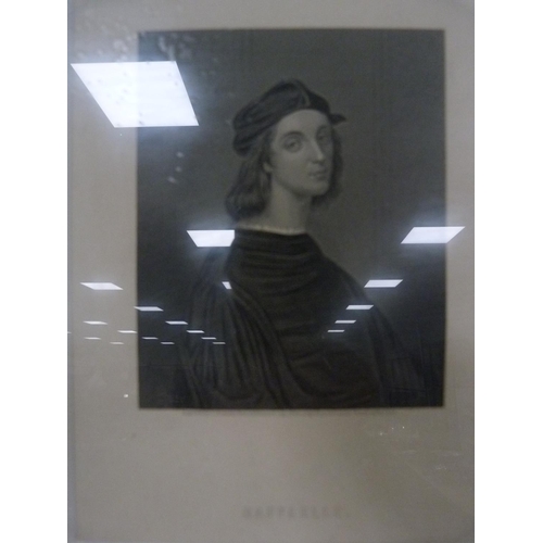 98 - Set of ten prints depicting portraits including Peter the Great, Rembrandt, Lord Palmerston, Cortez,... 