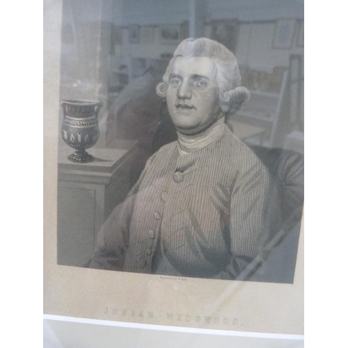 98 - Set of ten prints depicting portraits including Peter the Great, Rembrandt, Lord Palmerston, Cortez,... 