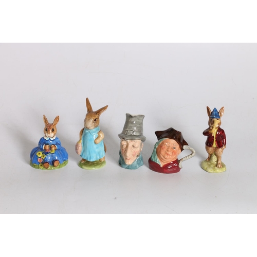 17 - Kelsboro Ware Silas Sly and Jolly Roger, Royal Doulton Bunnykins Spring Time and Rise and Shine, and... 