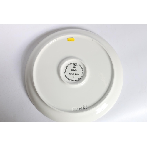 30 - Poole Pottery Medieval Calendar Series charger 'June', issued 1974, designed by Tony Morris, signed ... 