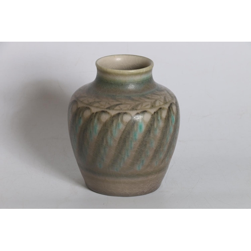 34 - Pilkington's Royal Lancastrian vase, #2922, 'R'&nbsp; in shield monogram for Gladys Rogers, 15cm tal... 