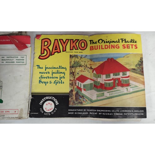 39 - Vintage 1950s Bakyo building set in wooden case not guaranteed complete.