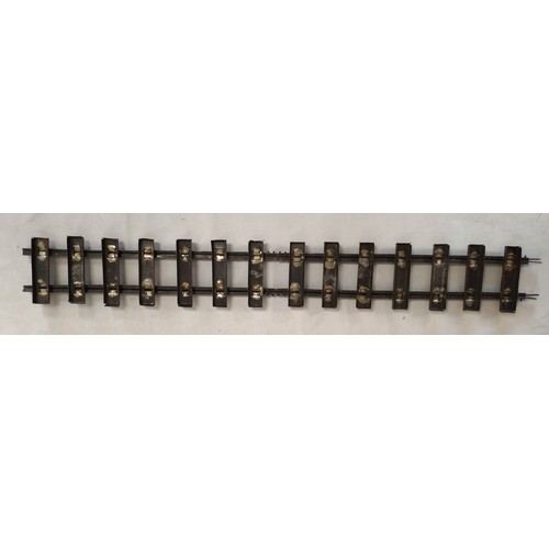 7 - Collection of 0 gauge model railway track of all metal construction. 