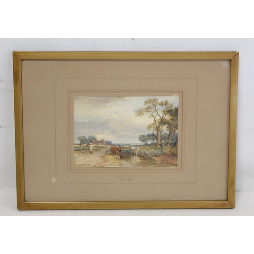 364 - WILLIAM LEIGHTON LEITCH (SCOTTISH 1804-1883).Walton Heath, Reigate.Watercolour.12.5cm x 17.5cm.Signe... 