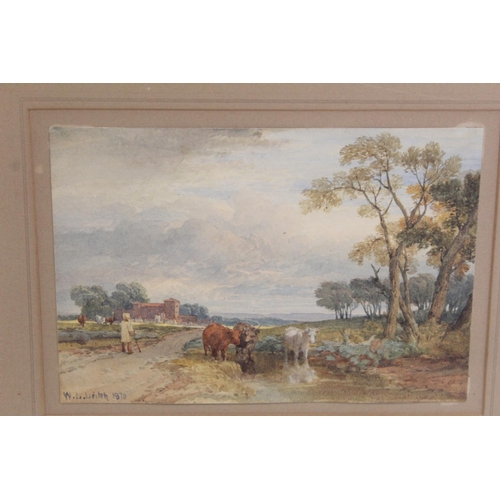 364 - WILLIAM LEIGHTON LEITCH (SCOTTISH 1804-1883).Walton Heath, Reigate.Watercolour.12.5cm x 17.5cm.Signe... 