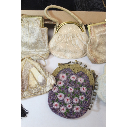 503 - Collection of fifteen mid to late 20th century lady's evening bags.