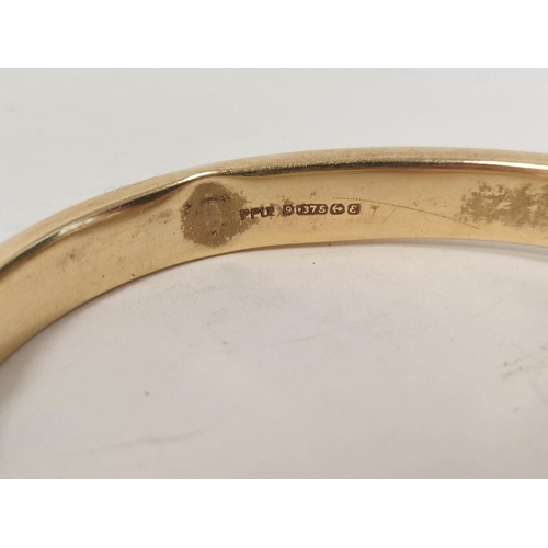 84 - Two 9ct gold hinged bangles, 17g. 