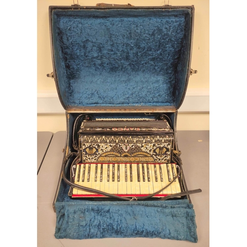 Vintage Ranco Antonio & Fil accordion from Vercelli, Italy, with enamel