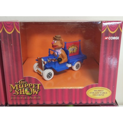 80 - Corgi The Muppet Show 25th anniversary four sealed figurines to include Miss Piggie CC06603, Fozzie ... 