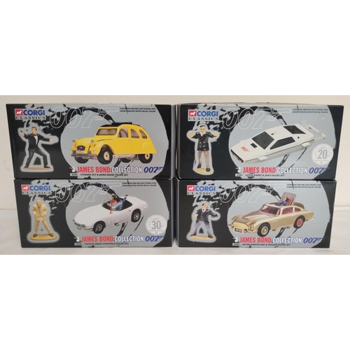 81 - Corgi Classics James Bond Collection four boxed figurines to include Toyota 2000GT 65101, Aston Mart... 