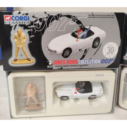 81 - Corgi Classics James Bond Collection four boxed figurines to include Toyota 2000GT 65101, Aston Mart... 