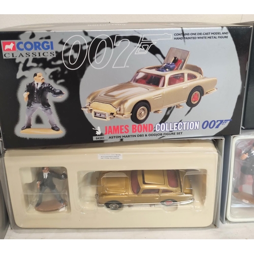 81 - Corgi Classics James Bond Collection four boxed figurines to include Toyota 2000GT 65101, Aston Mart... 