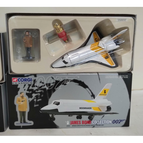 82 - Corgi Classics James Bond Collection three boxed figurines to include Moon Buggy & James Bond fi... 