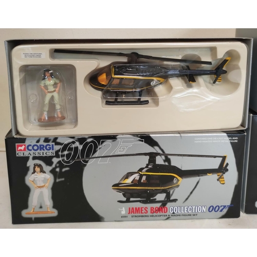 82 - Corgi Classics James Bond Collection three boxed figurines to include Moon Buggy & James Bond fi... 