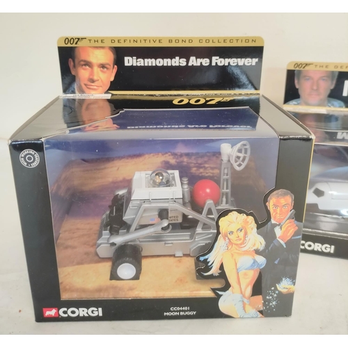 86 - Four boxed Corgi James Bond figures to include three James Bond Definitive Collection figures compri... 