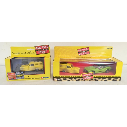 88 - Two boxed Corgi Only Fools & Horses figures to include Reliant Regal Super Van III 05201 & F... 