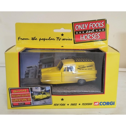 88 - Two boxed Corgi Only Fools & Horses figures to include Reliant Regal Super Van III 05201 & F... 