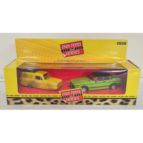 88 - Two boxed Corgi Only Fools & Horses figures to include Reliant Regal Super Van III 05201 & F... 