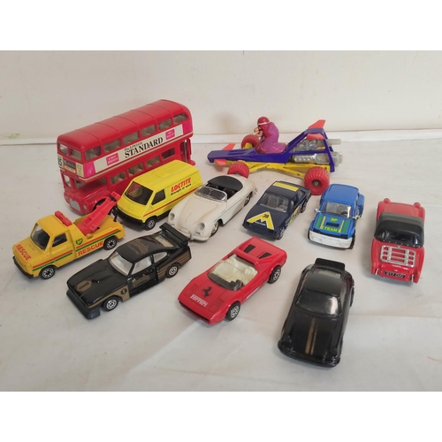 31 - Eleven loose Corgi collectors cars to include Corgi Porsche 356A Speeder & a Corgi Comics Dick D... 