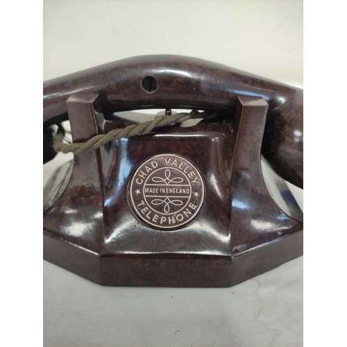 41 - 1930s Chad Valley bakelite twin telephone set complete with original box. Also a 1950s Science fair ... 