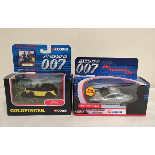 84 - Nine Corgi James Bond boxed figurines to include six Corgi James Bond Definitive Collection figures ... 