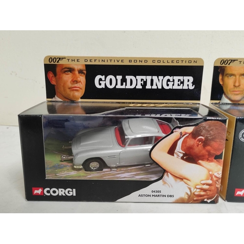 84 - Nine Corgi James Bond boxed figurines to include six Corgi James Bond Definitive Collection figures ... 