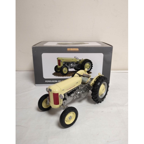 68 - Two Universal Hobbies boxed 1:16 scale model tractors to include a limited edition 1958 Massey Fergu... 