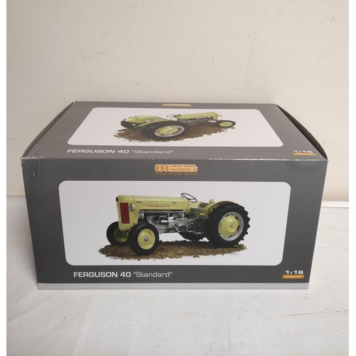 68 - Two Universal Hobbies boxed 1:16 scale model tractors to include a limited edition 1958 Massey Fergu... 