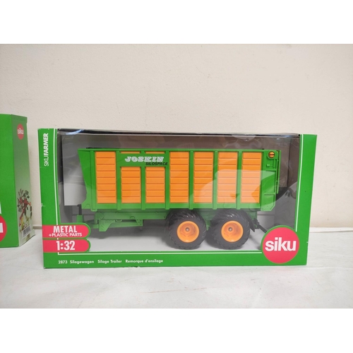 71 - Quantity of Siku 1:32 scale boxed agricultural implements to include a Joskin silage trailer 2873, a... 