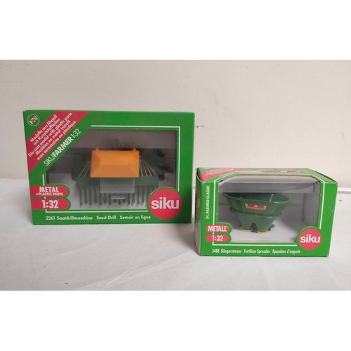 71 - Quantity of Siku 1:32 scale boxed agricultural implements to include a Joskin silage trailer 2873, a... 