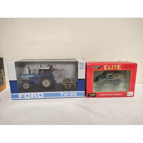 74 - Quantity of vintage boxed collectors models to include a 1:32 scale Britains Elite Land Rover series... 