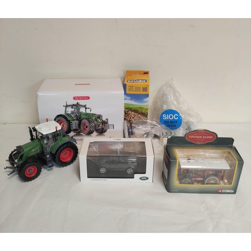 62 - Quantity of vintage boxed collectors models to include a 1:32 scale Wiking Fendt 828 model tractor, ... 