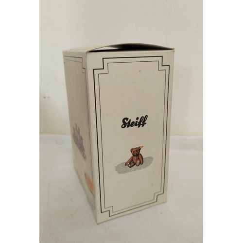 51 - Vintage boxed limited edition 212/1000 red miniature Steiff teddy bear modeled after an earlier exam... 