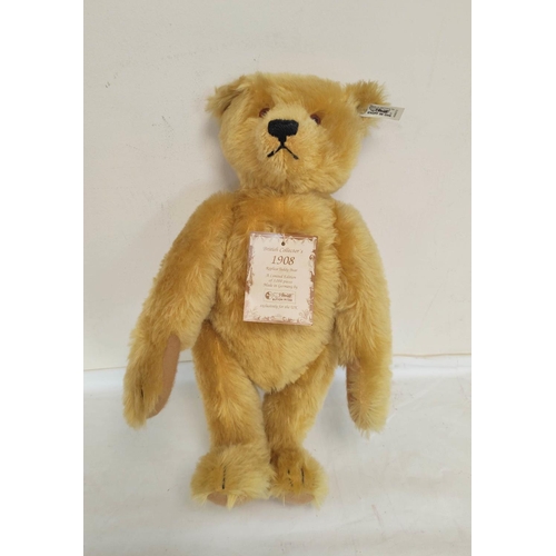 52 - Vintage 1994 limited edition boxed Steiff growling bear modeled after an earlier example from 1908. ... 