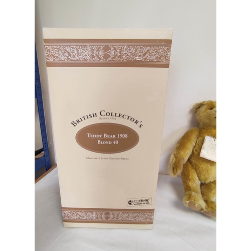 52 - Vintage 1994 limited edition boxed Steiff growling bear modeled after an earlier example from 1908. ... 